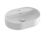 Umyvadlo Ceramic Slim Shelf O - Umyvadlo Ceramic Slim Shelf O 55, s otvorem pro baterii, s přepadem, bílá matná XJX0E155001