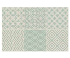 Elios Clay Pattern Aqua 10x10 Decoro