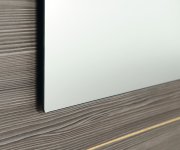Sapho Plain Zrcadlo S Broušenou Hranou 120x60cm, Zakulacené Rohy, Cu Free