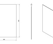 Sapho Plain Zrcadlo S Broušenou Hranou 60x80cm, Zakulacené Rohy, Cu Free
