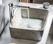 Sapho Dalma Keramické Umyvadlo Na Desku, 48x38m, Grigio