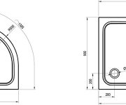 Sprchová vanička Elipso Pro Chrome - Vanička Elipso Pro Chrome 90x90 XA247701010