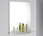 Aqualine Zrcadlo S Otvory Pro Polici 60x80cm, Včetně Závěsů
