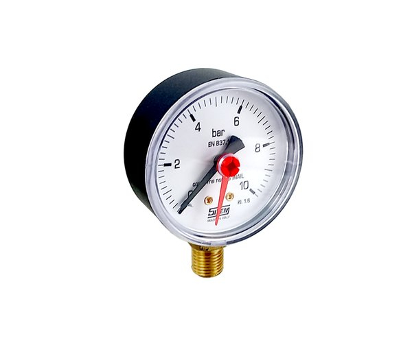 Manometr Se Spodním Napojením G 1/4", D 63 Mm, 0 - 10 Bar
