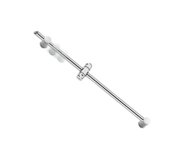 Sprchová Tyč S Nastavitelnou Roztečí, Průměr 25 Mm, Délka 76 Cm, Chrom - No-drill - Blistr