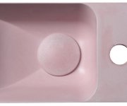 Sapho Piccolino Betonové Umývátko 30,8x17cm, Baterie Vpravo, Růžová Mat