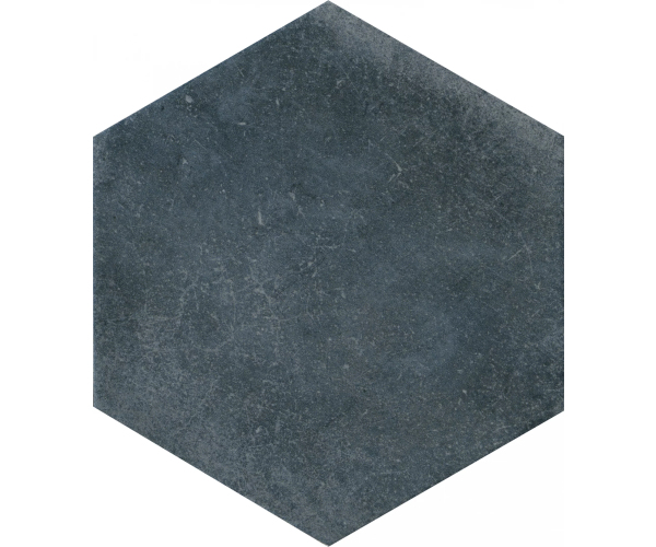 Dlažba jako beton CIR Materia Prima Navy Sea Esagona 24x27,7 - modrá