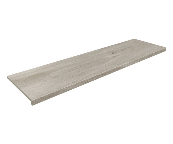 Schodovka jako dřevo APE Alabama Peldano Recto C1 Nebbia 33x120 Rett. - šedá