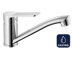 Aqualine Sintra Umyvadlová Baterie S Otočnou Hubicí, úsporný Perlátor 6 L/min, Chrom
