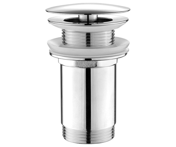 Aqualine Umyvadlová Výpust 5/4“, Neuzavíratelná, Velká Zátka, 10-50mm, Chrom