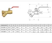 05800y34 - Kulový Kohout S Filtrem Ff-pn25 (páka) - 3/4" STA1069-34