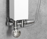 Bruckner Wicher Combi Připojovací Sada Termostatická Pro Středové Připojení 50mm, Chrom