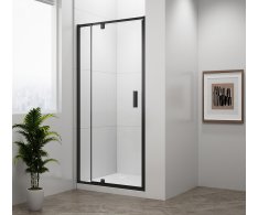 Polysan Easy Black Sprchové Dveře Otočné 880-1020mm, čiré Sklo