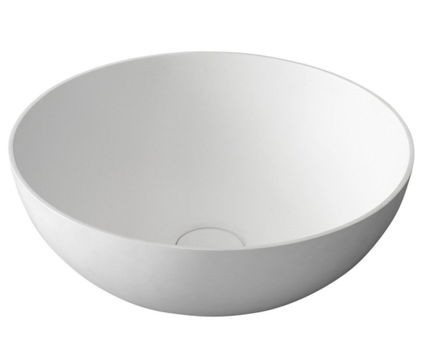 Sapho Thin Umyvadlo Na Desku, Rockstone ø 39 Cm, Bílá Mat