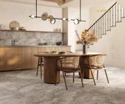 Dlažba jako mramor Bottega Angel Heart Walnut 60x120 Mat. Rett. - šedá