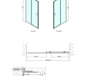 Polysan Easy Sprchové Dveře 1000mm, čiré Sklo