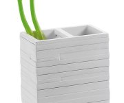 Gedy Quadrotto Držák Kartáčků Na Postavení, Bílá
