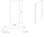 Aqualine Amadeo Obdélníkový Sprchový Kout 1200x900 Mm, L/p Varianta, Sklo Brick