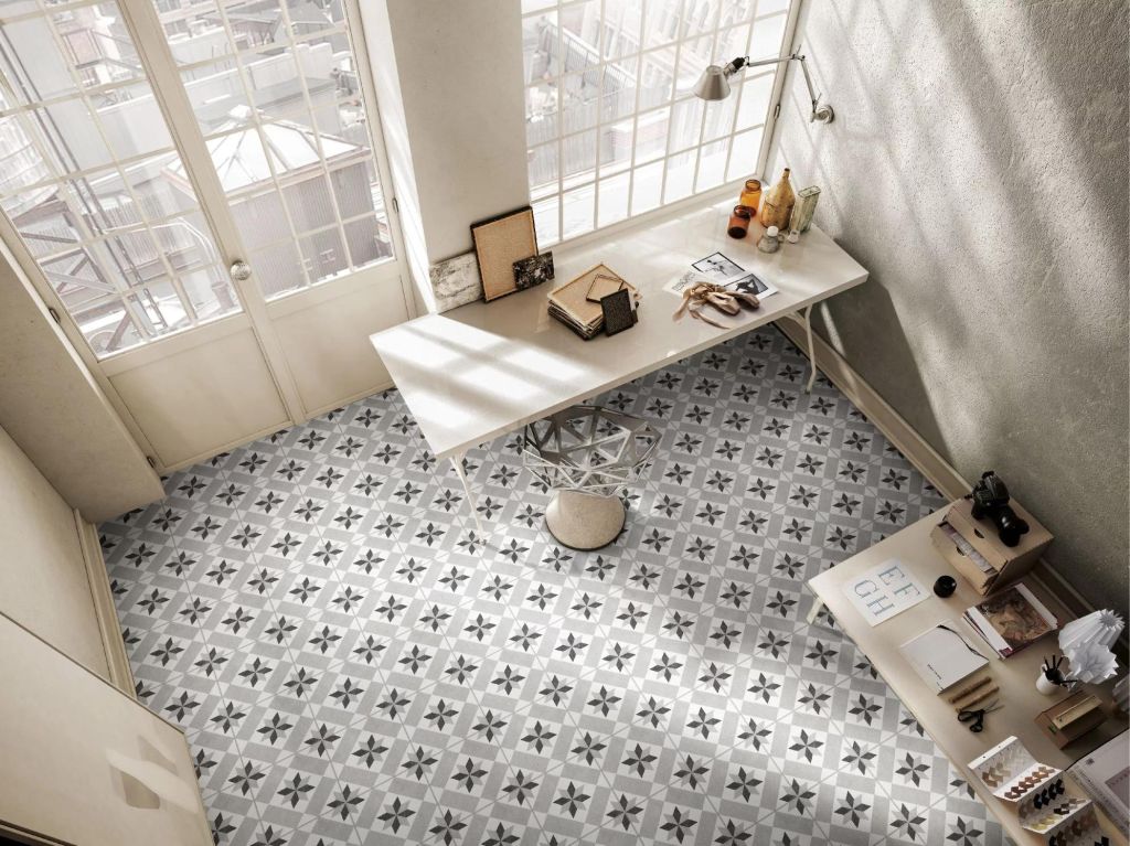 Realizace Codicer Vintage Star Grey v interiéru