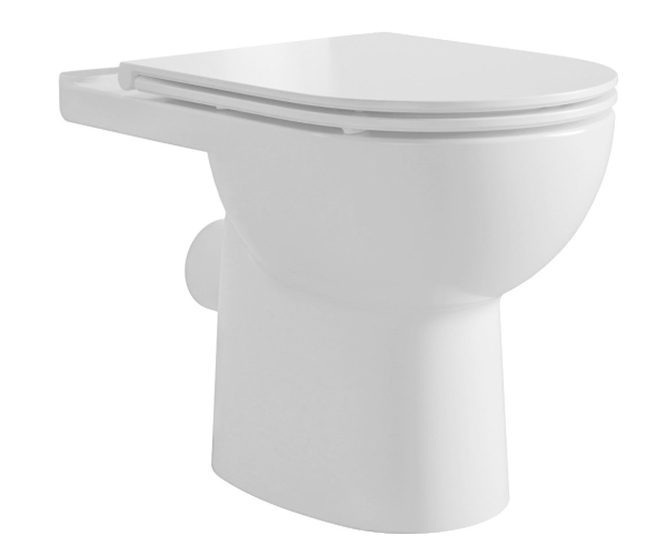 Aqualine Tavon Wc Kombi Mísa, Rimless, 61x35,5 Cm, Zadní Odpad, Bílá