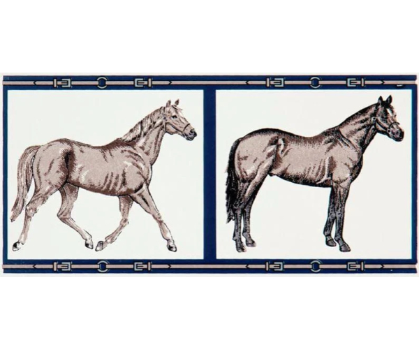 Retro dekor Petracers Grand Elegance Horses su panna 10x20