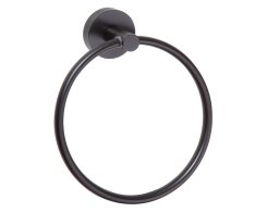 Sapho X-round Black Držák Ručníků Kruh, černá Mat