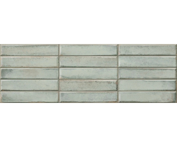Dekor jako beton Cifre Montblanc Stack Relief Sage Brillo 20x60 - zelená