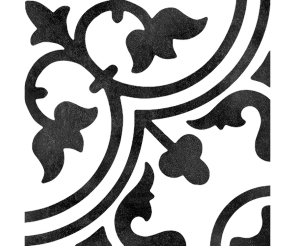 Retro dlažba Estudio Frame Decor Clover B&W 15x15