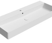 Gsi Kube X Keramické Umyvadlo 120x47cm, Broušená Spodní Hrana, Bílá Mat