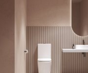 WC kombi Elegant RimOff set, včetně sedátka SoftClose - WC kombi Elegant RimOff set, vario odpad, bílá X01872