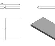 Sapho Avice Deska Pod Umyvadlo 110x50cm, Tl.5cm, Dub Rover