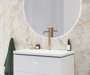 Umyvadlová stojánková baterie Espirit ES 014.00 - ES 014.60RGB Umyvadlová stojánková baterie 250 mm bez výpusti, růžové zlato kartáčované X070393
