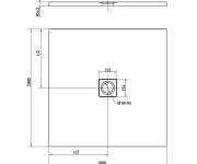 Polysan Flexia Vanička Z Litého Mramoru S Možností úpravy Rozměru, 100x100cm, Béžová Mat