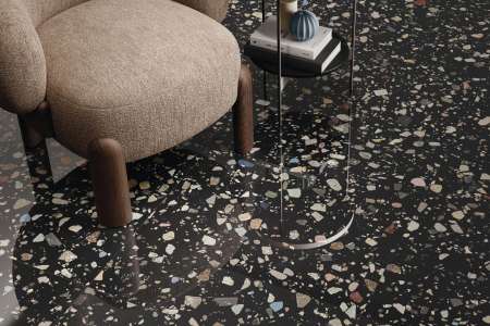 Lesklá dlažba Gemstone Black 60x120 (Cifre)
