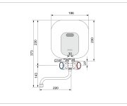 Průtokový Beztlakový Ohřívač Vody Hapl, Příkon 5,5 Kw, S Klasickou Stěnovou Baterií PO-HAPLSOL3115V20-5,5kW