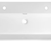 Sapho Aquatic Dvojumyvadlo, Litý Mramor, 100x46cm, Bílá