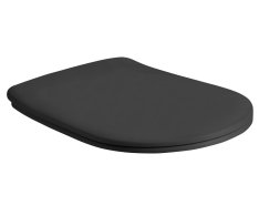 Kerasan Nolita Wc Sedátko, Slim, Soft Close, černá Mat