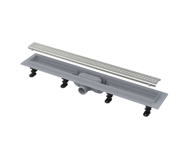 Plastový Podlahový žlab Alca Simple S Matným Roštem, Délka 950 Mm - Mat