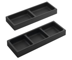 Sapho Lindo Boční Organizér, Sada 2ks, 114x323mm, Plast, Antracit