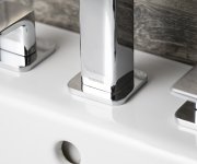 Sapho Tursi Tříprvková Stojánková Umyvadlová Baterie, Chrom