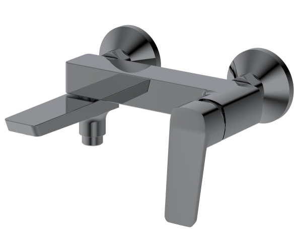 Aqualine Flery Nástěnná Sprchová/vanová Baterie, Otočné Ramínko, Gun Metal