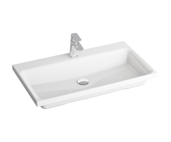 Umyvadlo Comfort - Umyvadlo Comfort 80, s otvorem pro baterii, bez přepadu, bílá
