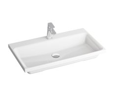 Umyvadlo Comfort - Umyvadlo Comfort 80, s otvorem pro baterii, bez přepadu, bílá