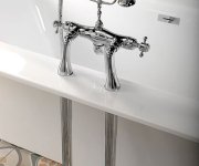 Sapho Antea Připojení Pro Instalaci Vanové Baterie Na Okraj Vany (pár), Chrom