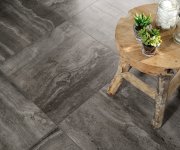 Dlažba jako kámen Coem Reverso2 Black 60x60 Nat. Rett. - šedá