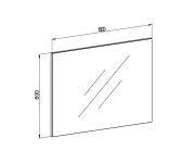 Mereo Zrcadlo 60x80x2 Cm