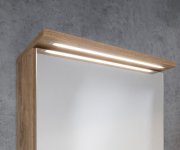 Aqualine Kawa Strip Galerka S Led Osvětlením 50x70x22cm, Dub Emporio