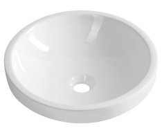 Aqualine Rola Keramické Umyvadlo Zápustné, Průměr 41cm, Bílá