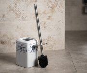 Gedy Cixi Wc štětka Na Postavení, Porcelán, Bílá/modrá