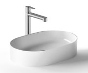 Umyvadlo Ceramic Slim O - Umyvadlo Ceramic Slim O 55, bez otvoru pro baterii, bez přepadu, bílá XJX01155001